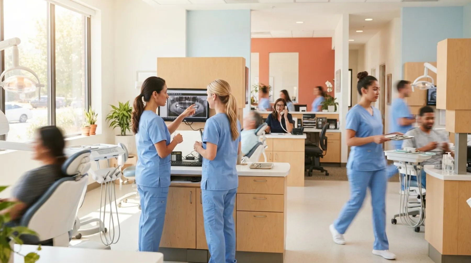 dentists and hygienists, all state-licensed.